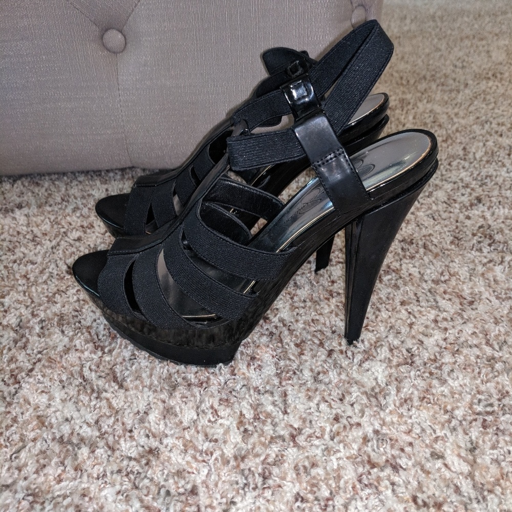 Platform Heels Black